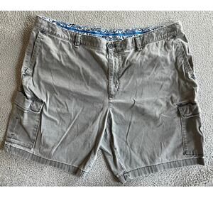 Tommy Bahama Cargo Shorts 44 Chino Cotton Stretch Gray Hiking Outdoor 42 x 9